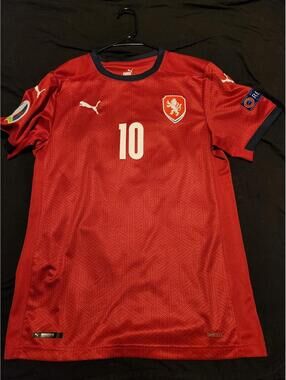 Czech Republic 2020/2021 Schick Euro Home Soccer Jersey Size M